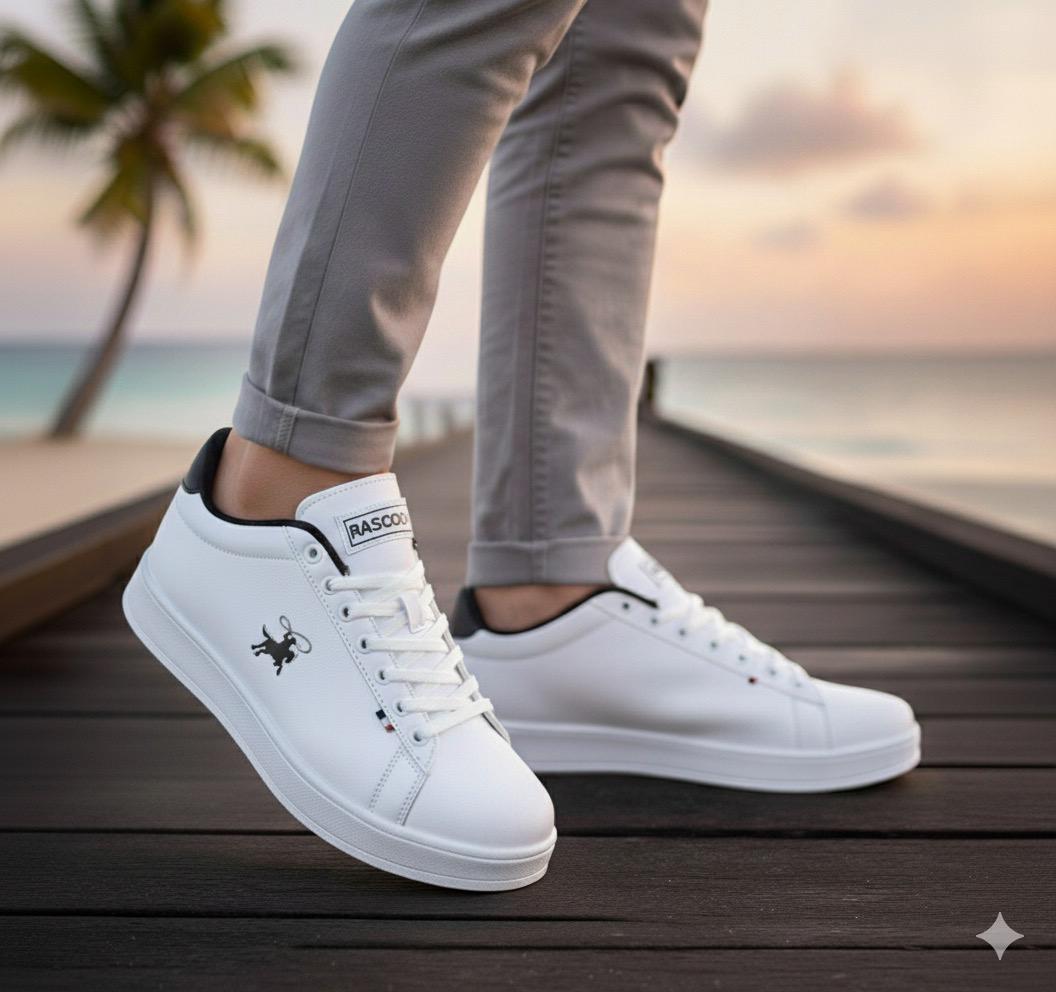 RASCOON ERKEK SNEAKER 040 BEYAZ SİYAH