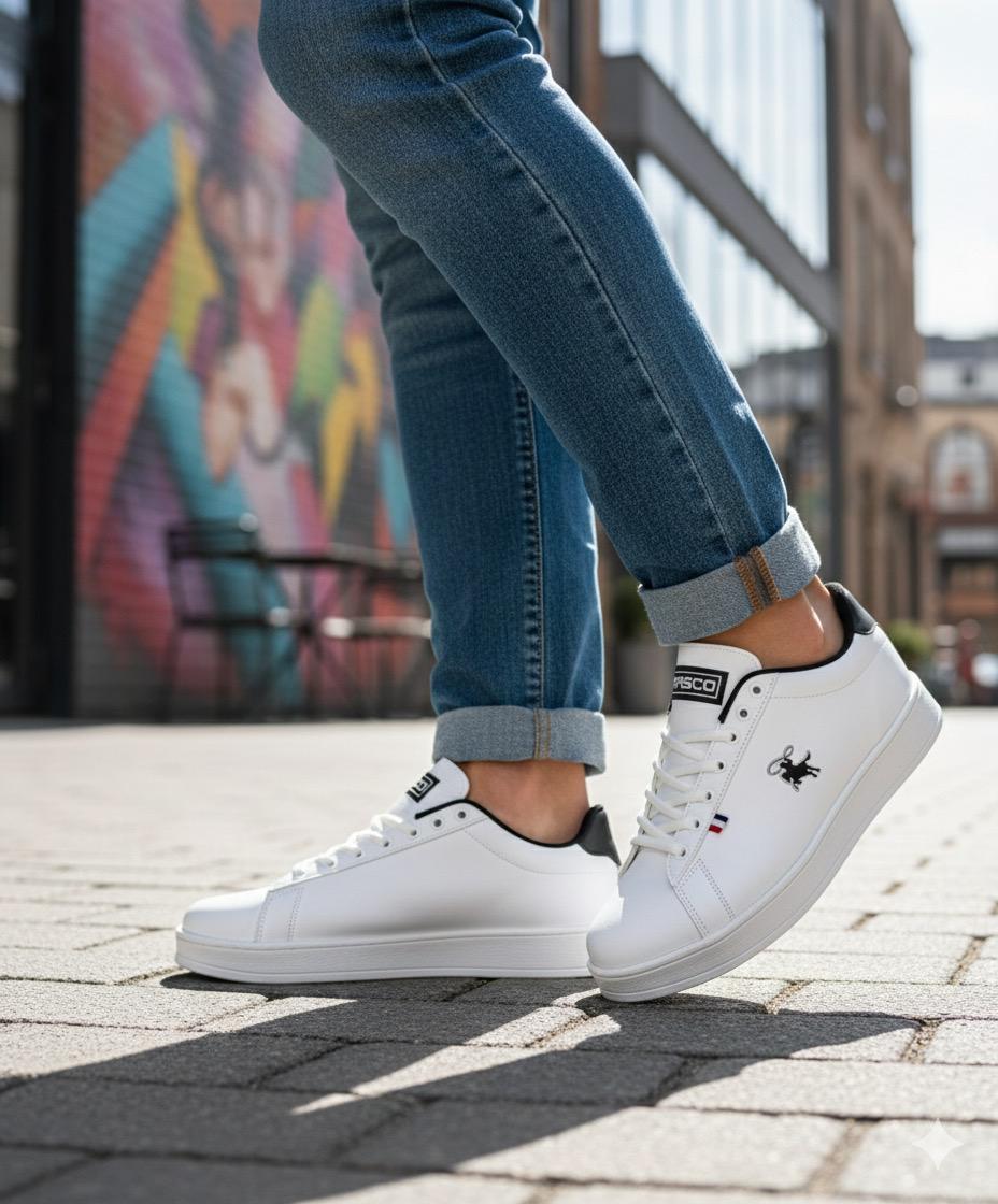 RASCOON ERKEK SNEAKER 040 BEYAZ SİYAH